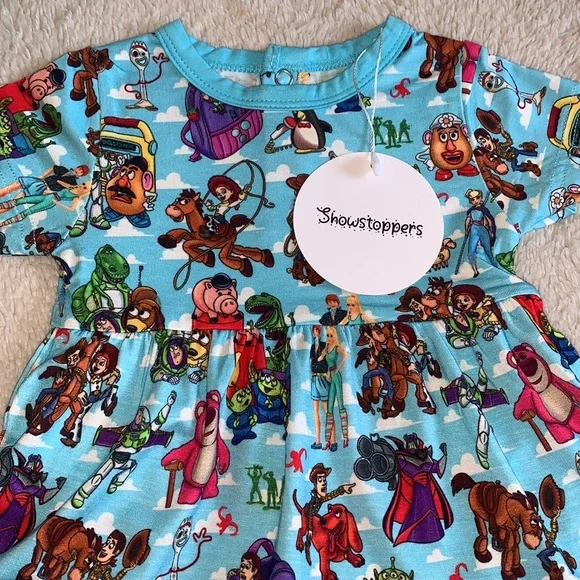 NWT Showstoppers Toy Story Disney Bamboo Twirl Dress 3-6M Baby - Picture 2 of 9